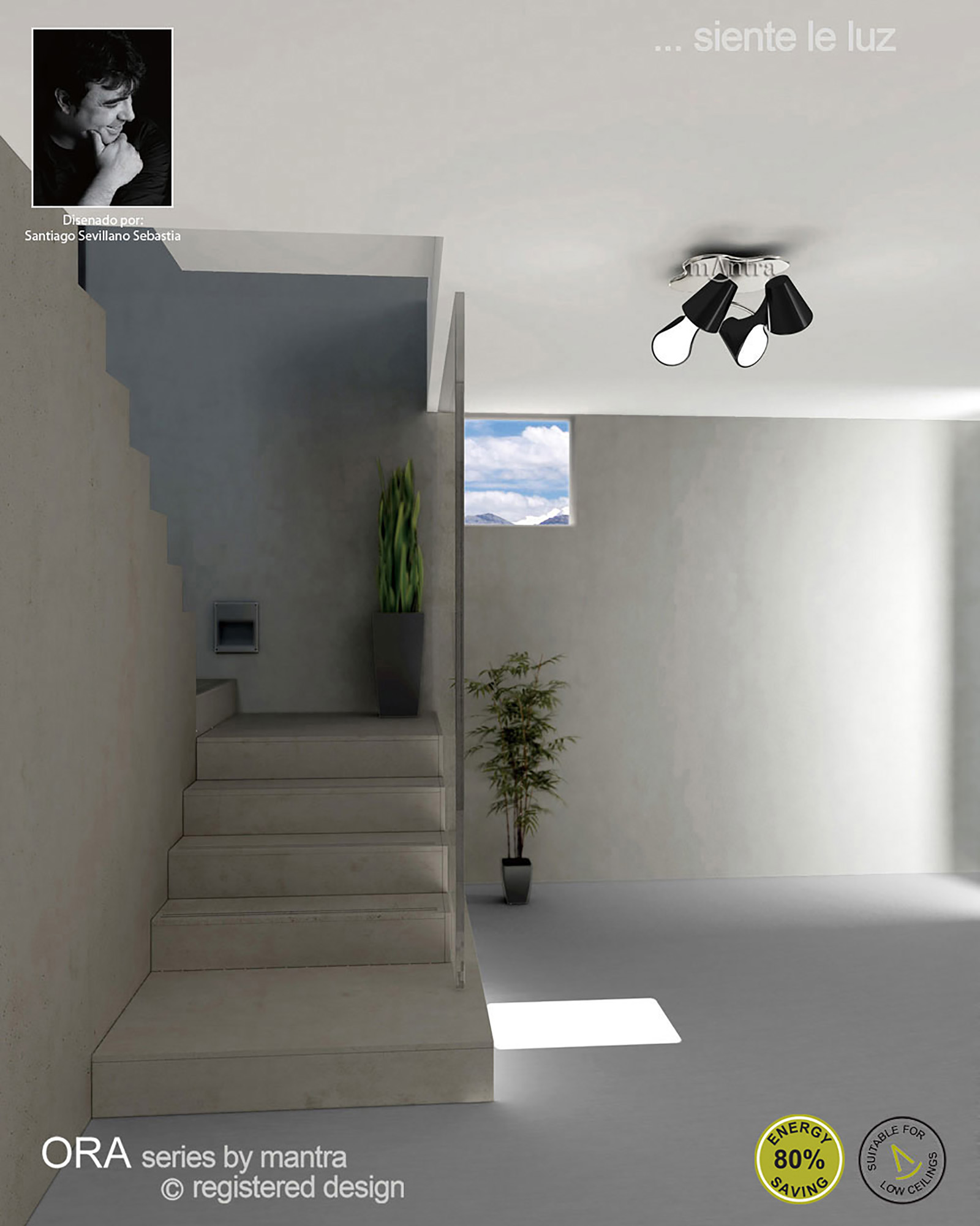 Ora Gloss Black Ceiling Lights Mantra Semi Flush Fittings
